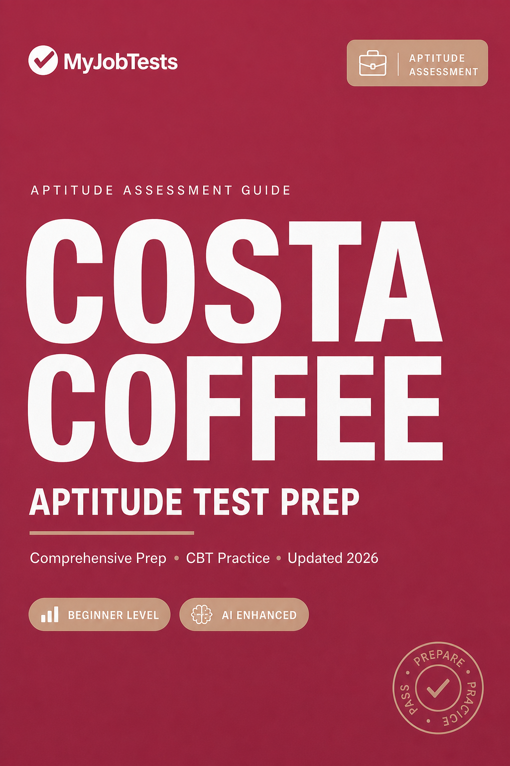 Costa Coffee Aptitude Test Prep Pack Costa Coffee assessment preparation cover