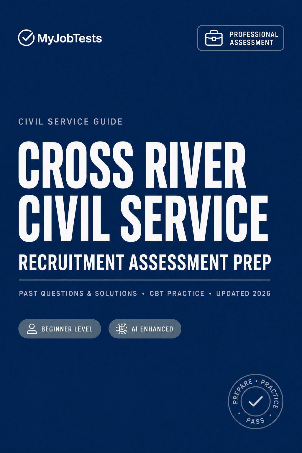 Cross River Civil Service Recruitment Exam Prep Pack Cross River State assessment preparation cover