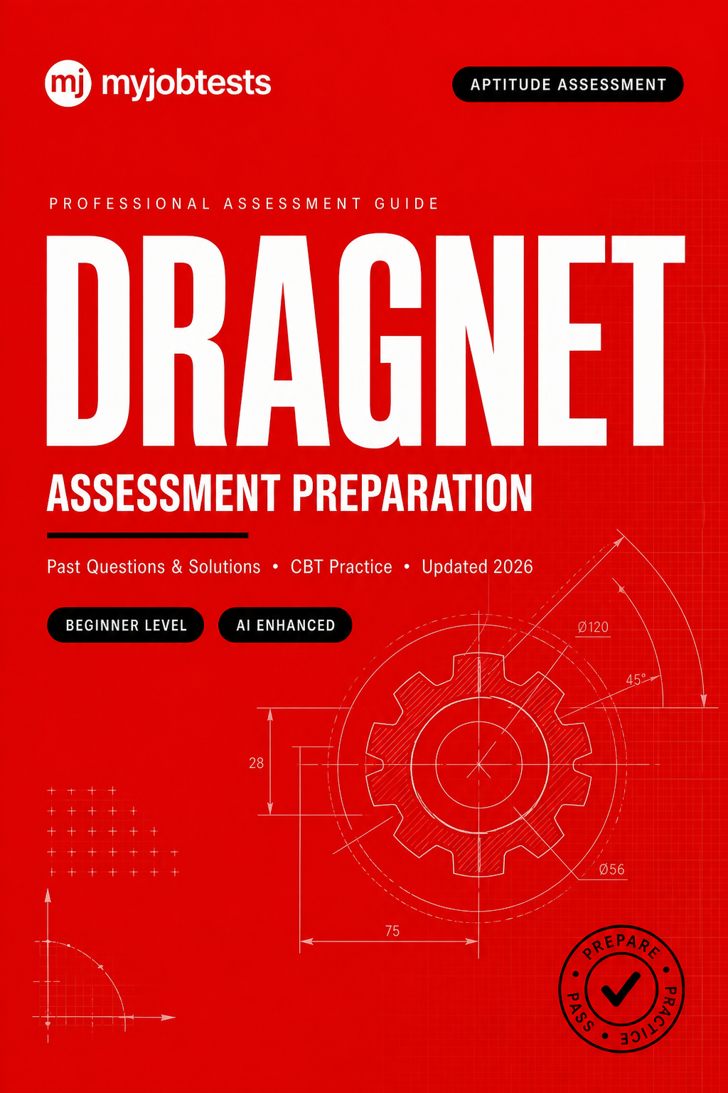 Dragnet Mechanical Engineering Skill Assessment Practice Pack Dragnet assessment preparation cover