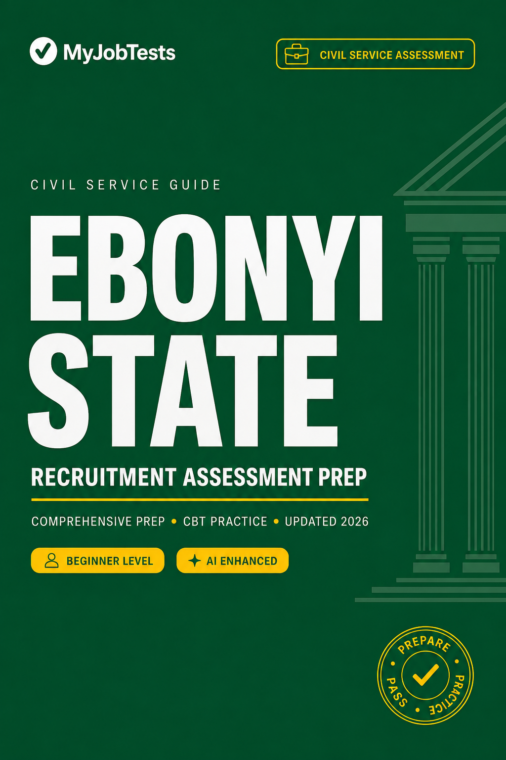 Ebonyi State Civil Service Recruitment Exam Prep Pack Ebonyi State assessment preparation cover