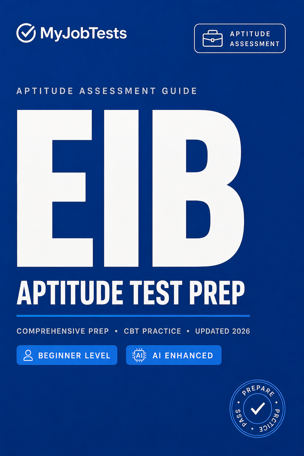 EIB Graduate Aptitude Test Prep Pack EIB assessment preparation cover