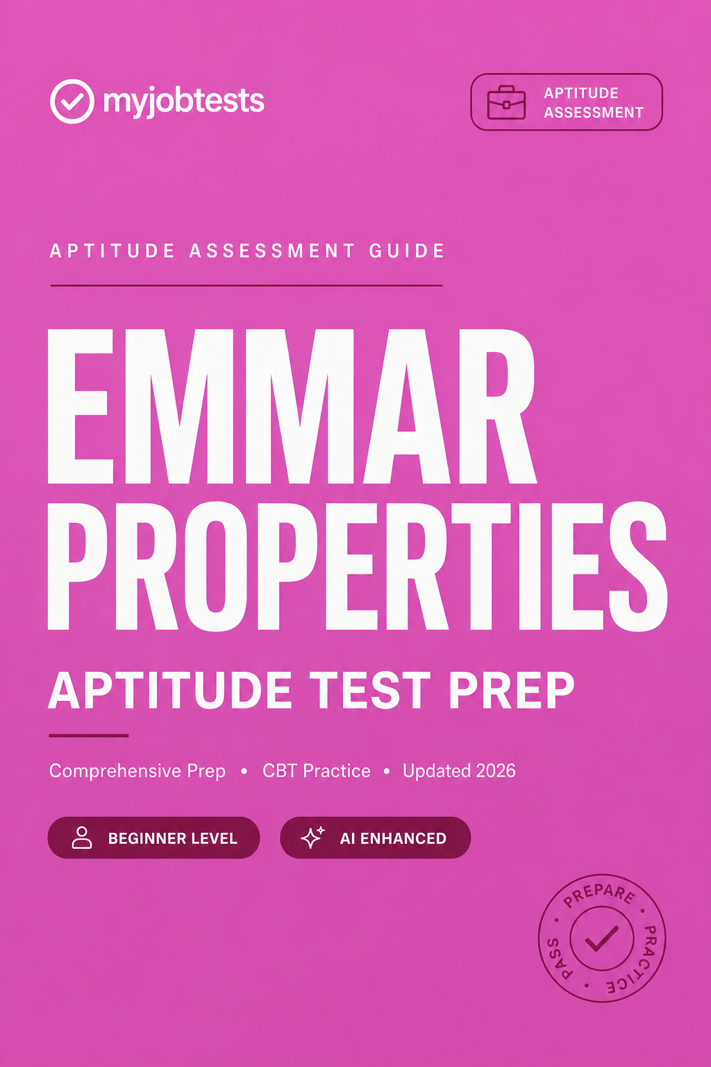 Emmar Properties Aptitude Test Prep Pack Emmar Properties assessment preparation cover