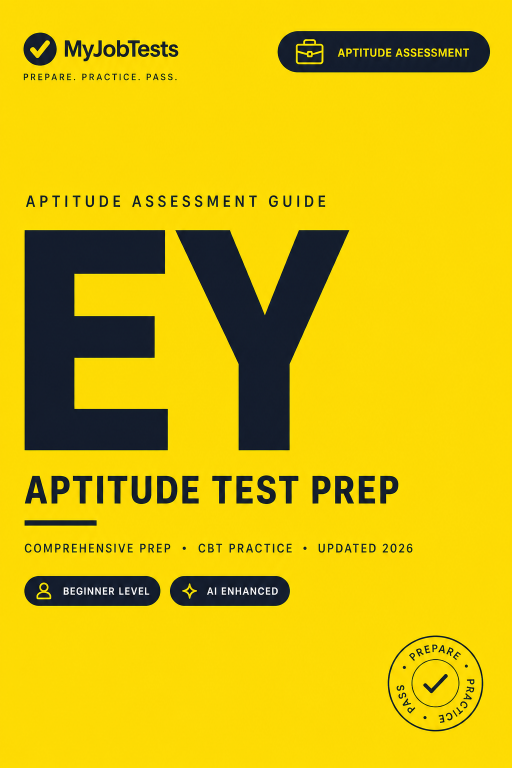 Ernst and Young Graduate Aptitude Test Prep Pack EY assessment preparation cover