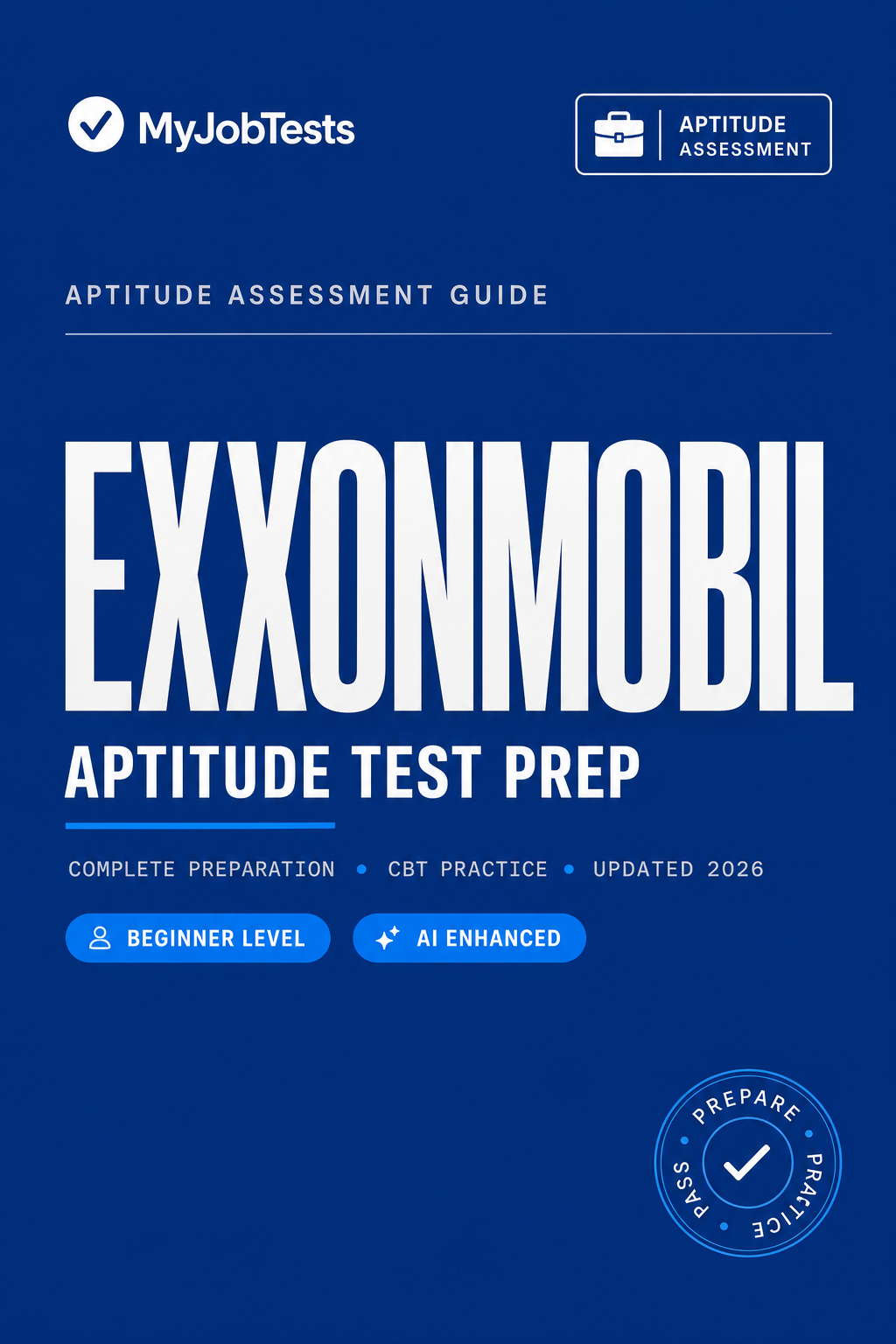 ExxonMobil Internship Aptitude Test Questions and Answers ExxonMobil assessment preparation cover