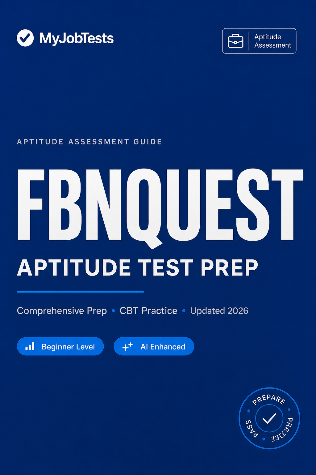 FBNQuest Aptitude Test Prep Pack FBNQuest assessment preparation cover