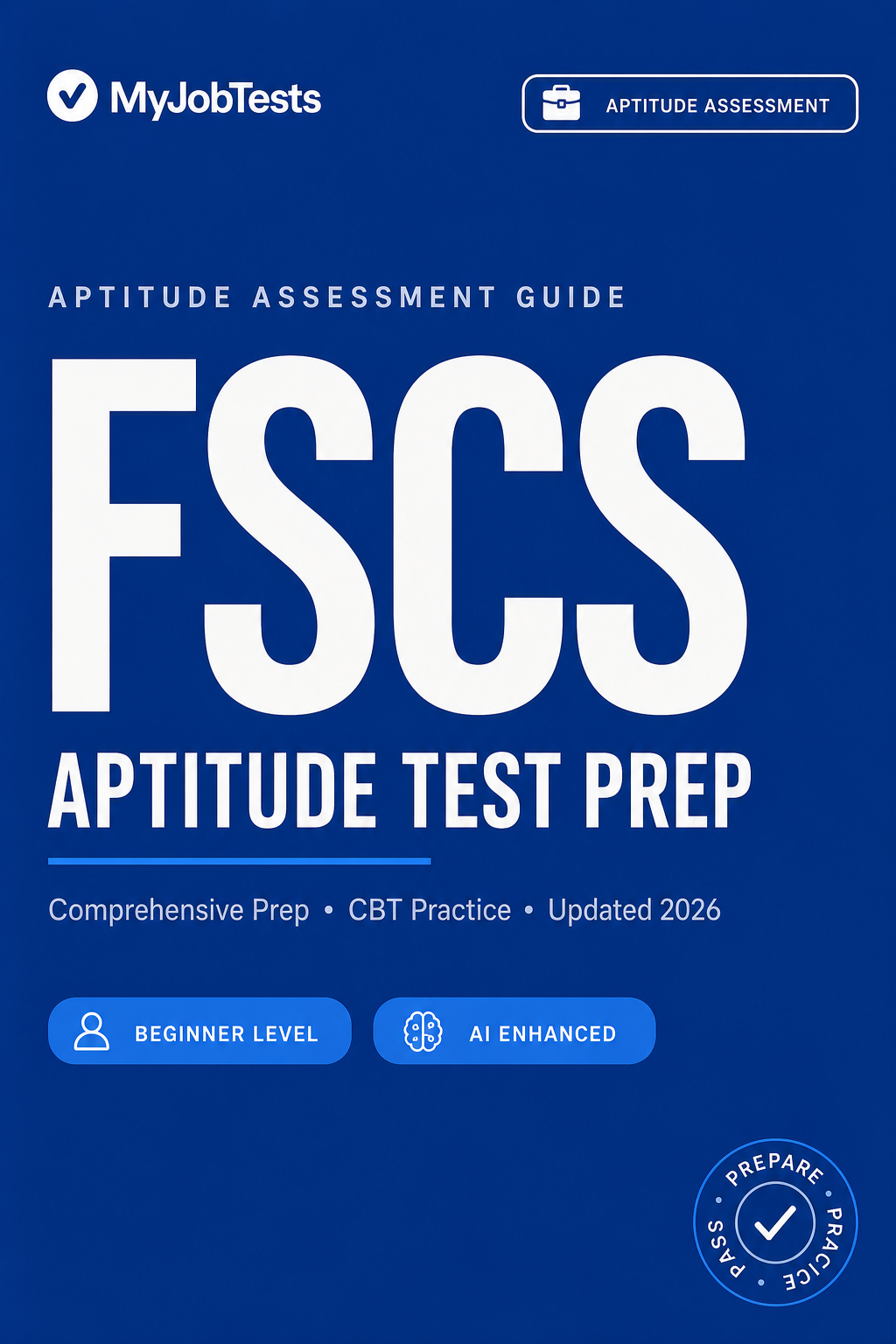 FSCS Graduate Aptitude Test Prep Pack FSCS assessment preparation cover