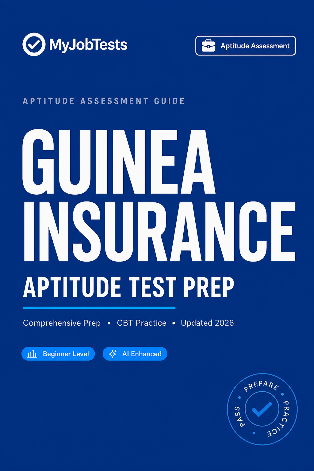 Guinea Insurance Plc Aptitude Test Prep Questions & Answers Guinea Insurance assessment preparation cover