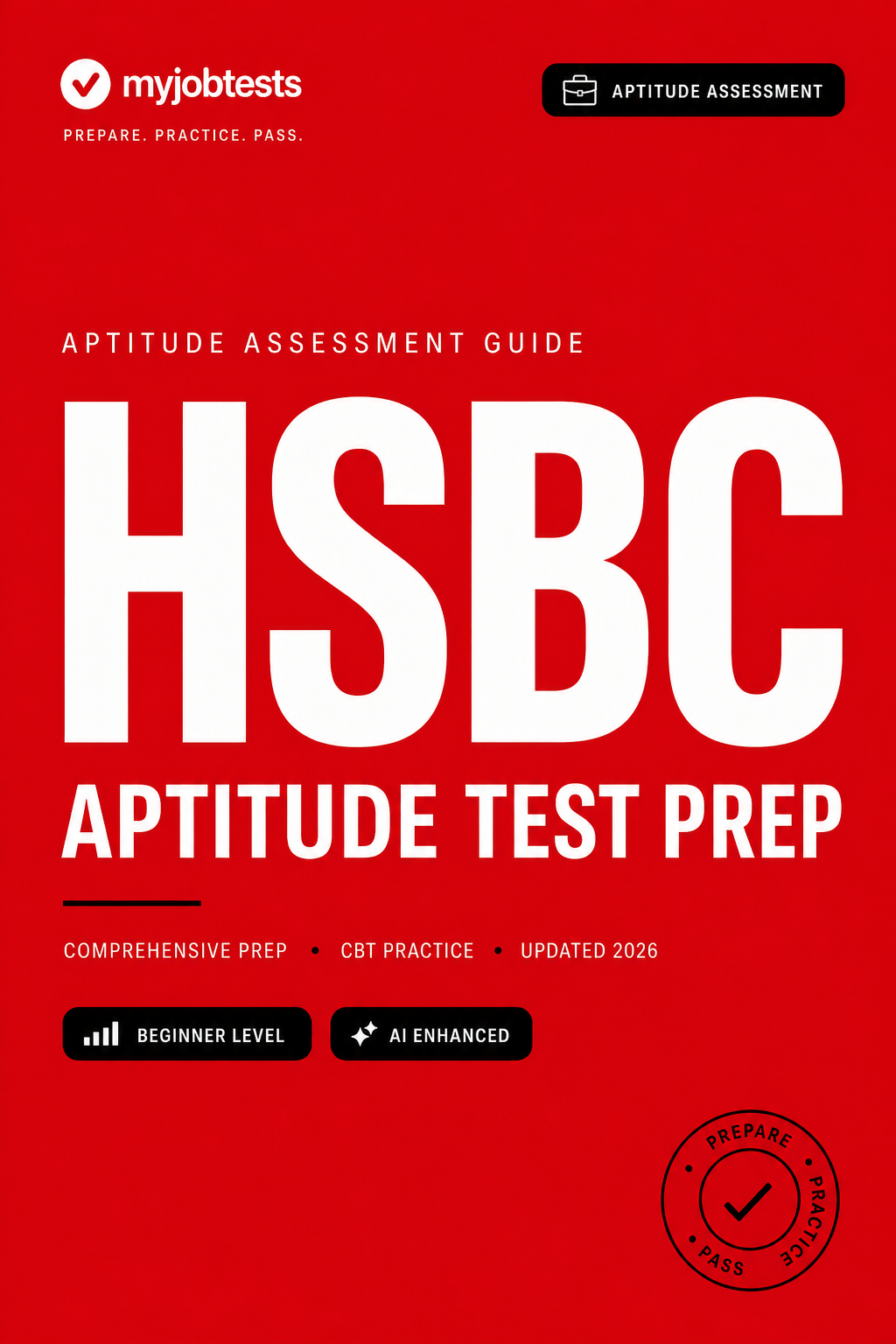 HSBC Graduate Aptitude Test Prep Pack HSBC assessment preparation cover