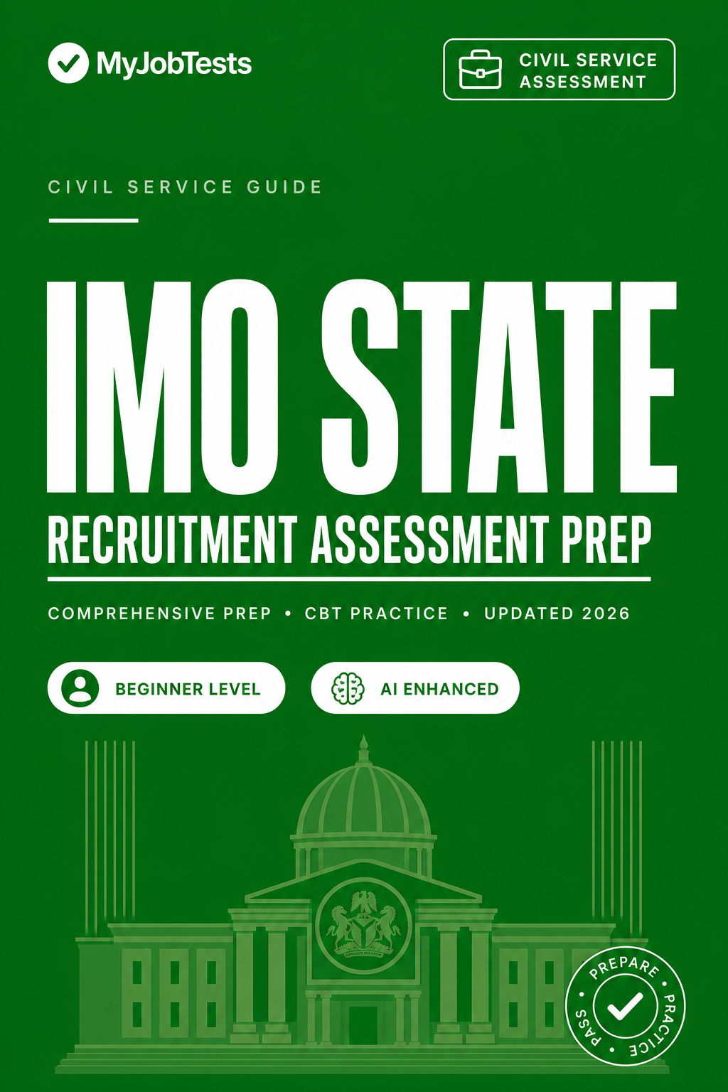 Imo State Civil Service Recruitment Exam Prep Pack Imo State assessment preparation cover