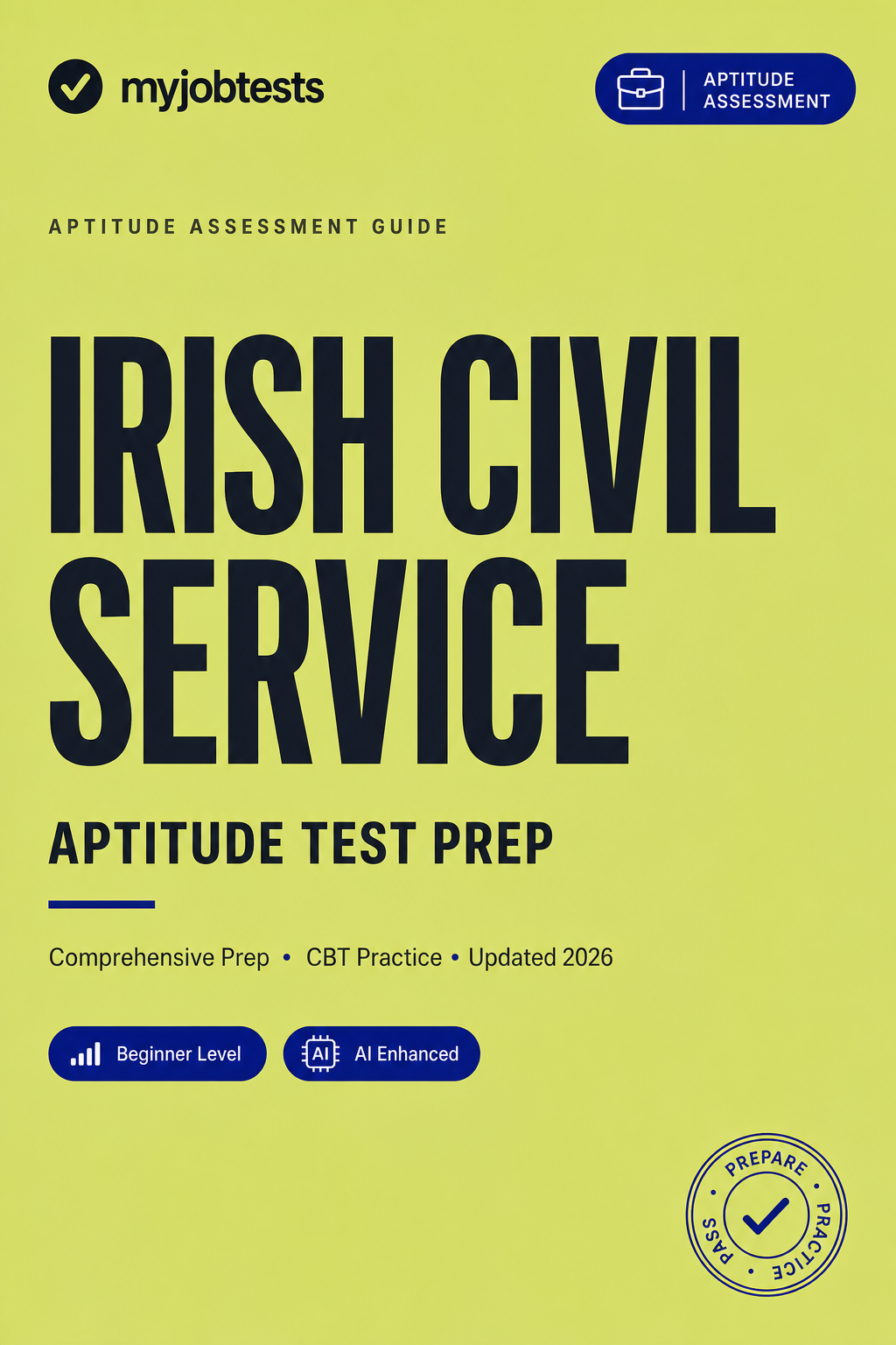 Irish Civil Service Graduate Aptitude Test Prep Pack Irish Civil Service assessment preparation cover