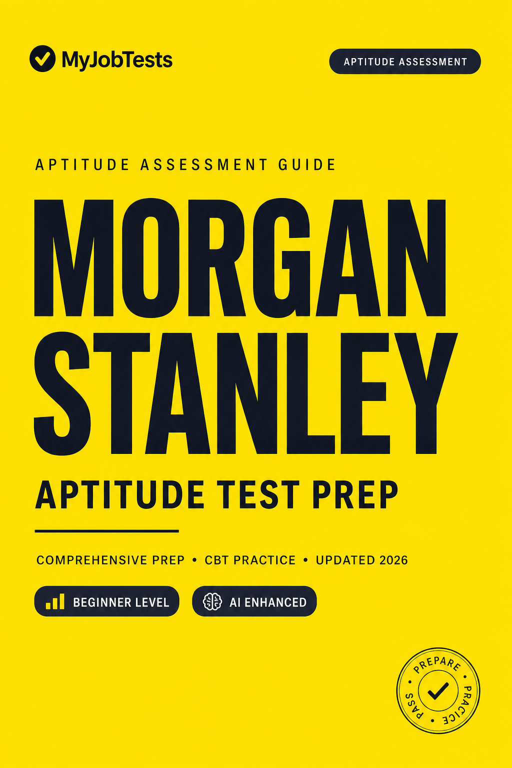Morgan Stanley Graduate Aptitude Test Prep Pack Morgan Stanley assessment preparation cover