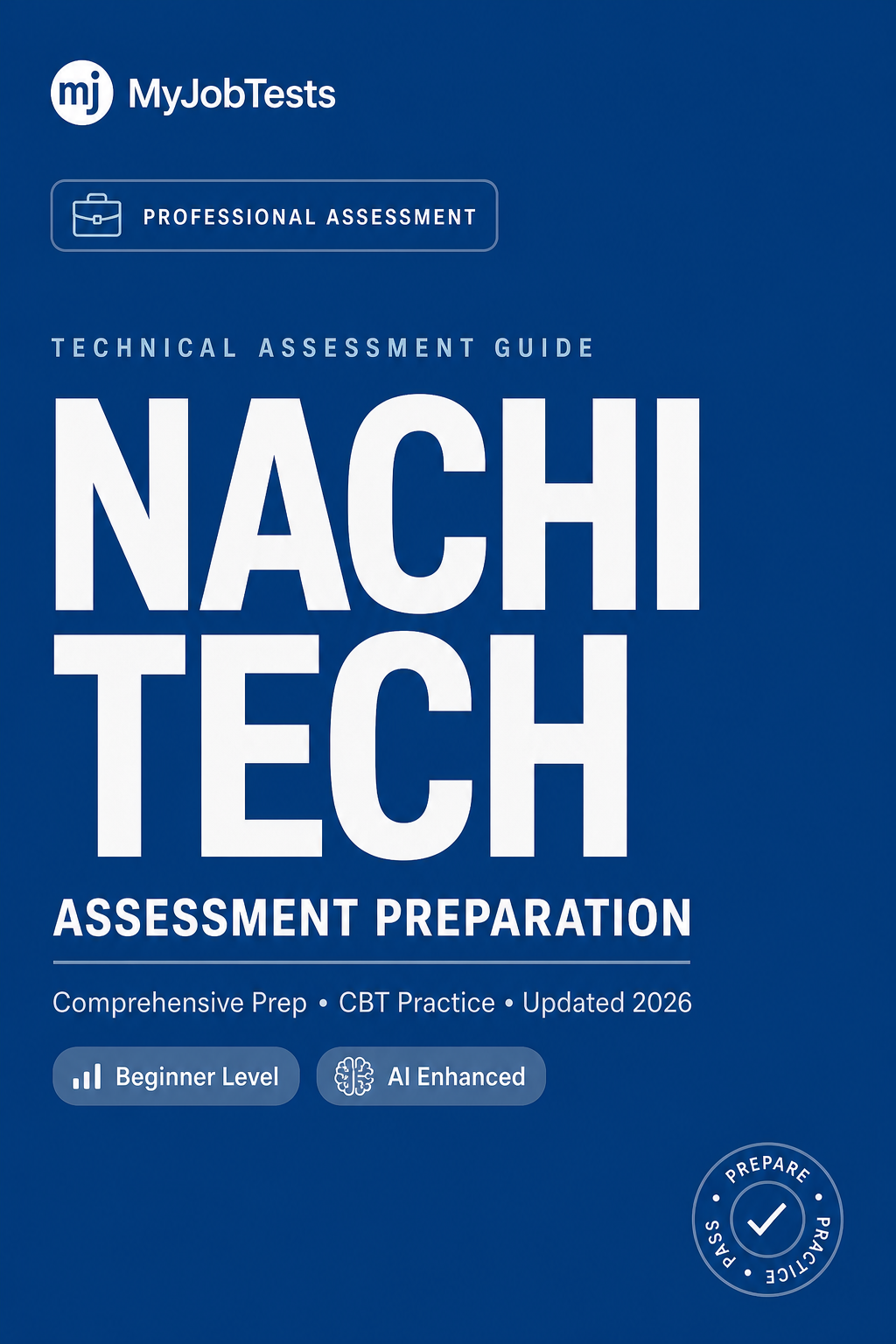 Nachi tech Oil Aptitude Test Prep Pack Nachi Tech Oil assessment preparation cover