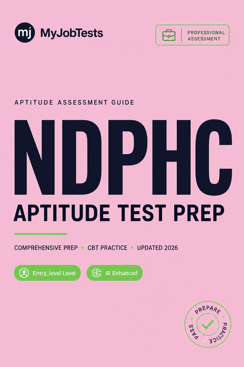 NDPHC INTERNSHIP Program Aptitude Test Prep Questions & Answers NDPHC assessment preparation cover