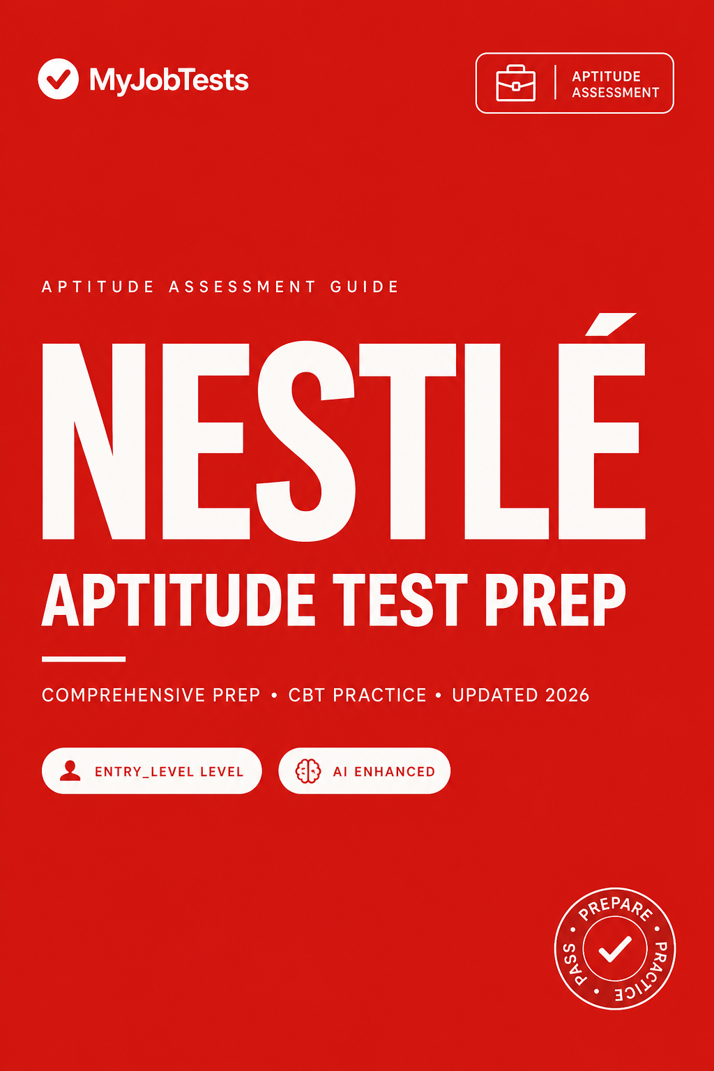 Nestle Aptitude Test Prep Pack Nestlé assessment preparation cover