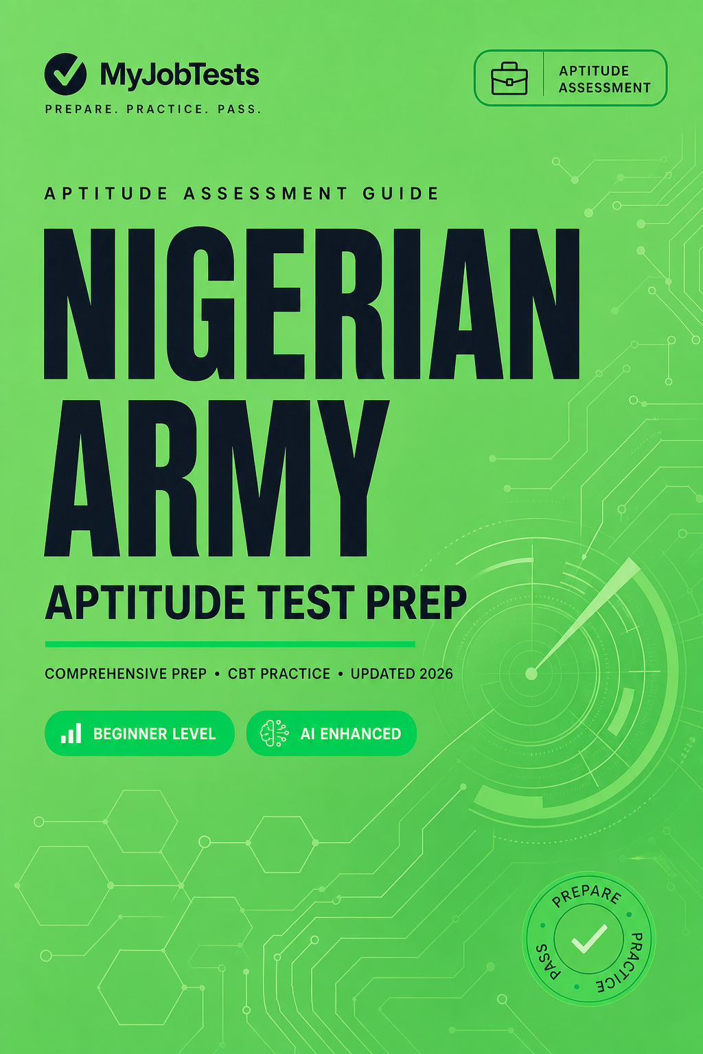 Nigeria Army Aptitude Test Prep Pack Nigerian Army assessment preparation cover