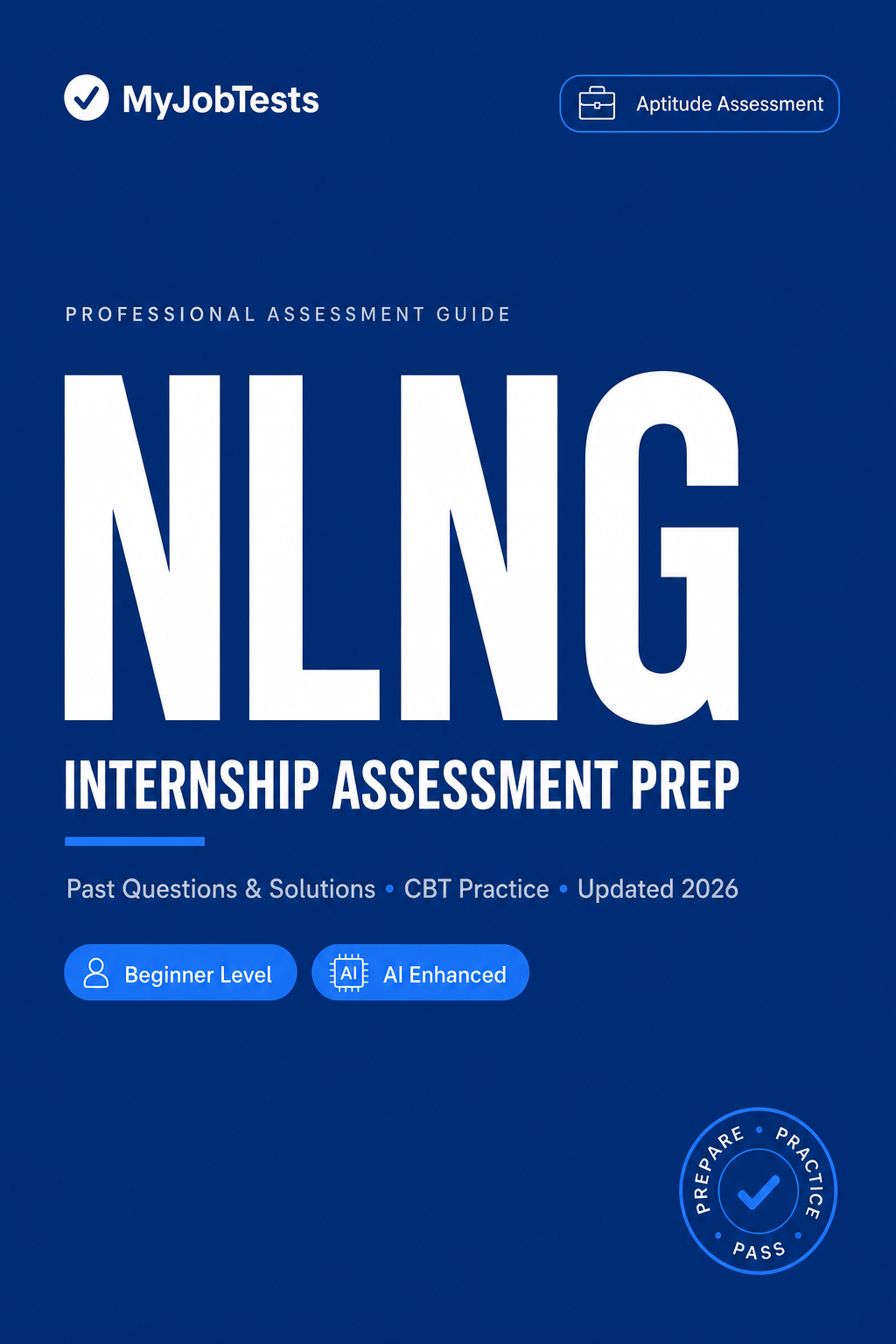 NLNG Graduate Internship Aptitude Test Prep Pack NLNG assessment preparation cover