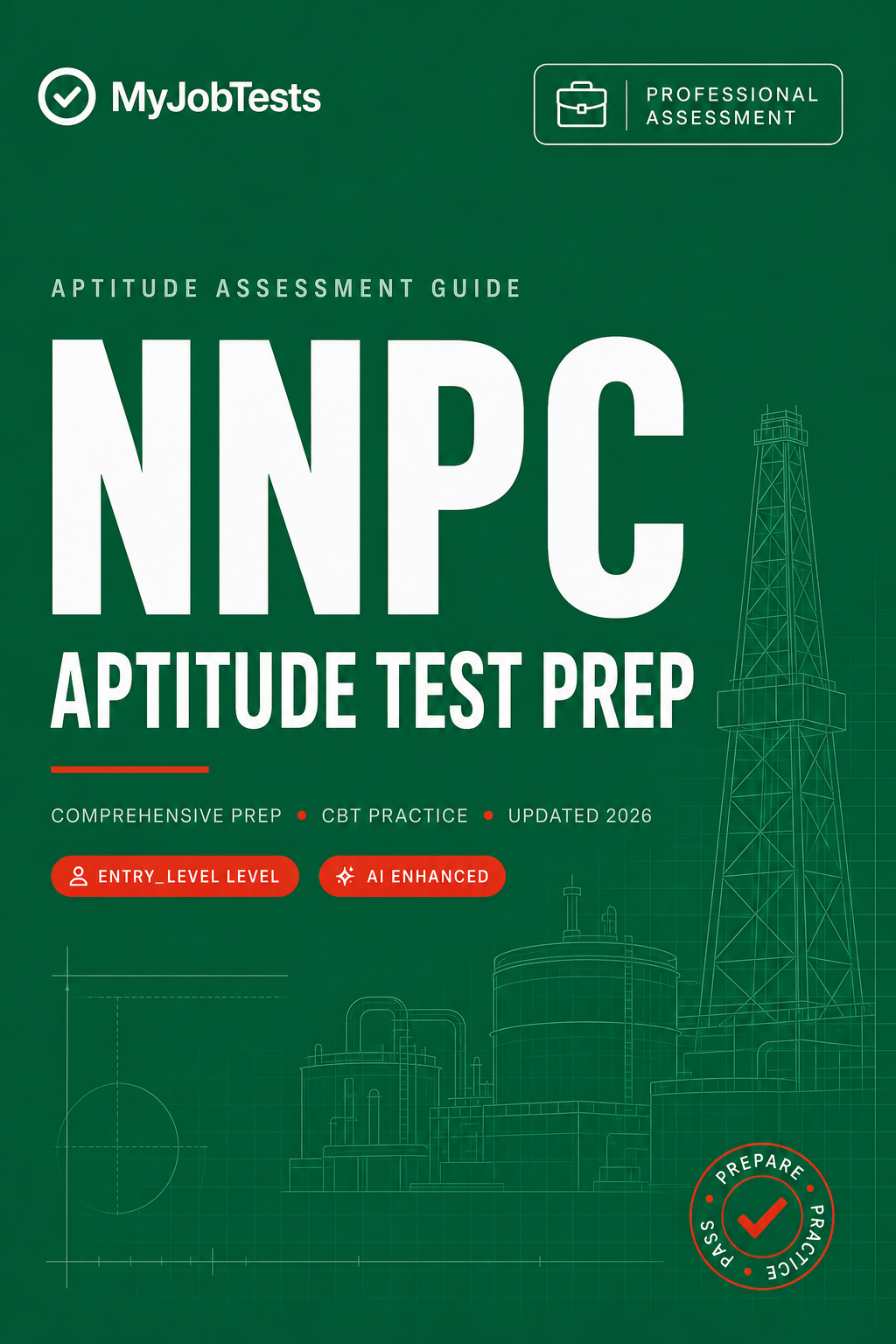 NNPC Internship Aptitude Test Prep Pack NNPC assessment preparation cover