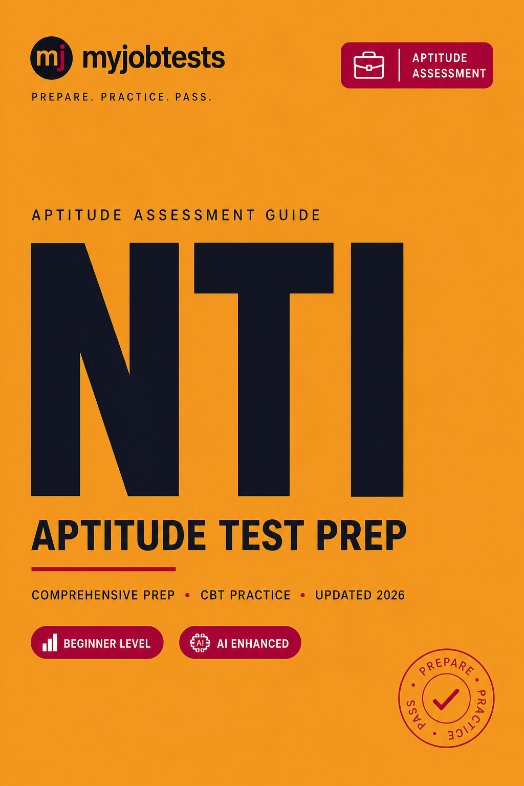 NTI Aptitude Test Prep Pack NTI assessment preparation cover