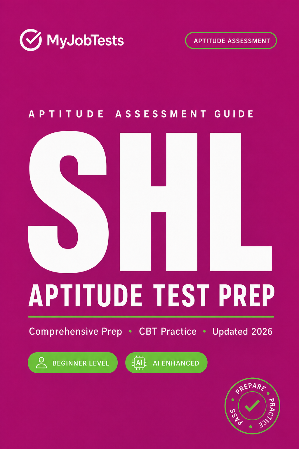 Numerical Aptitude Test Prep Pack SHL assessment preparation cover