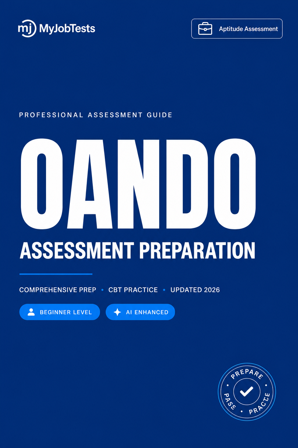 Oando Graduate Aptitude Test Prep Pack Oando PLC assessment preparation cover