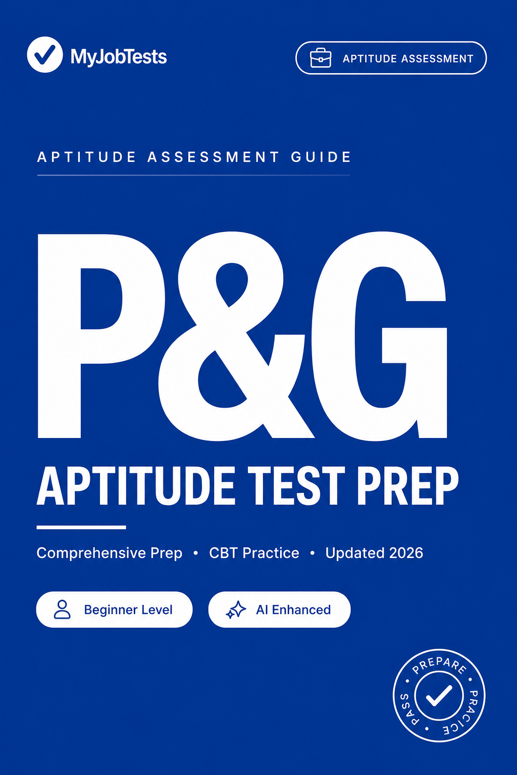 P&G Graduate Aptitude Test Prep Pack P&G assessment preparation cover