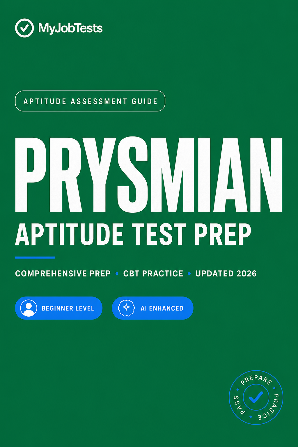 Prysmain Aptitude Test Prep Pack Prysmian assessment preparation cover