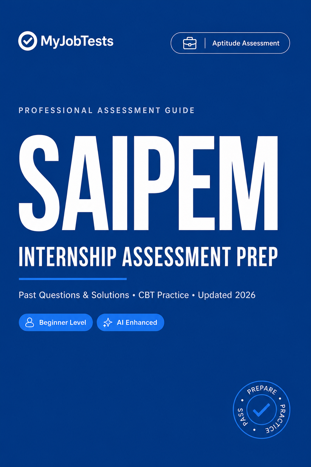 Saipem Internship Aptitude Test Prep Pack Saipem Nigeria assessment preparation cover