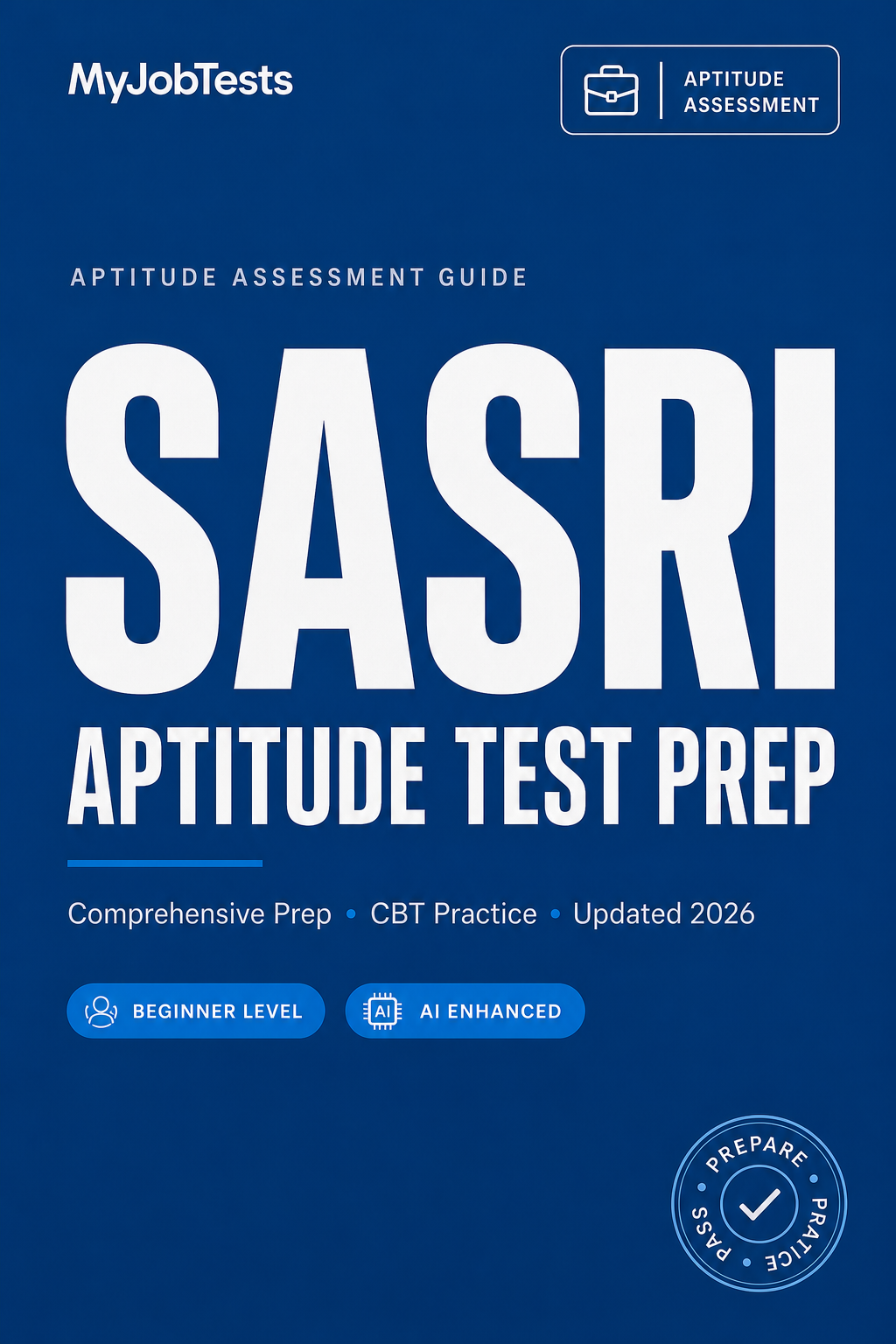 Sasri Graduate Aptitude Test Prep Pack SASRI assessment preparation cover