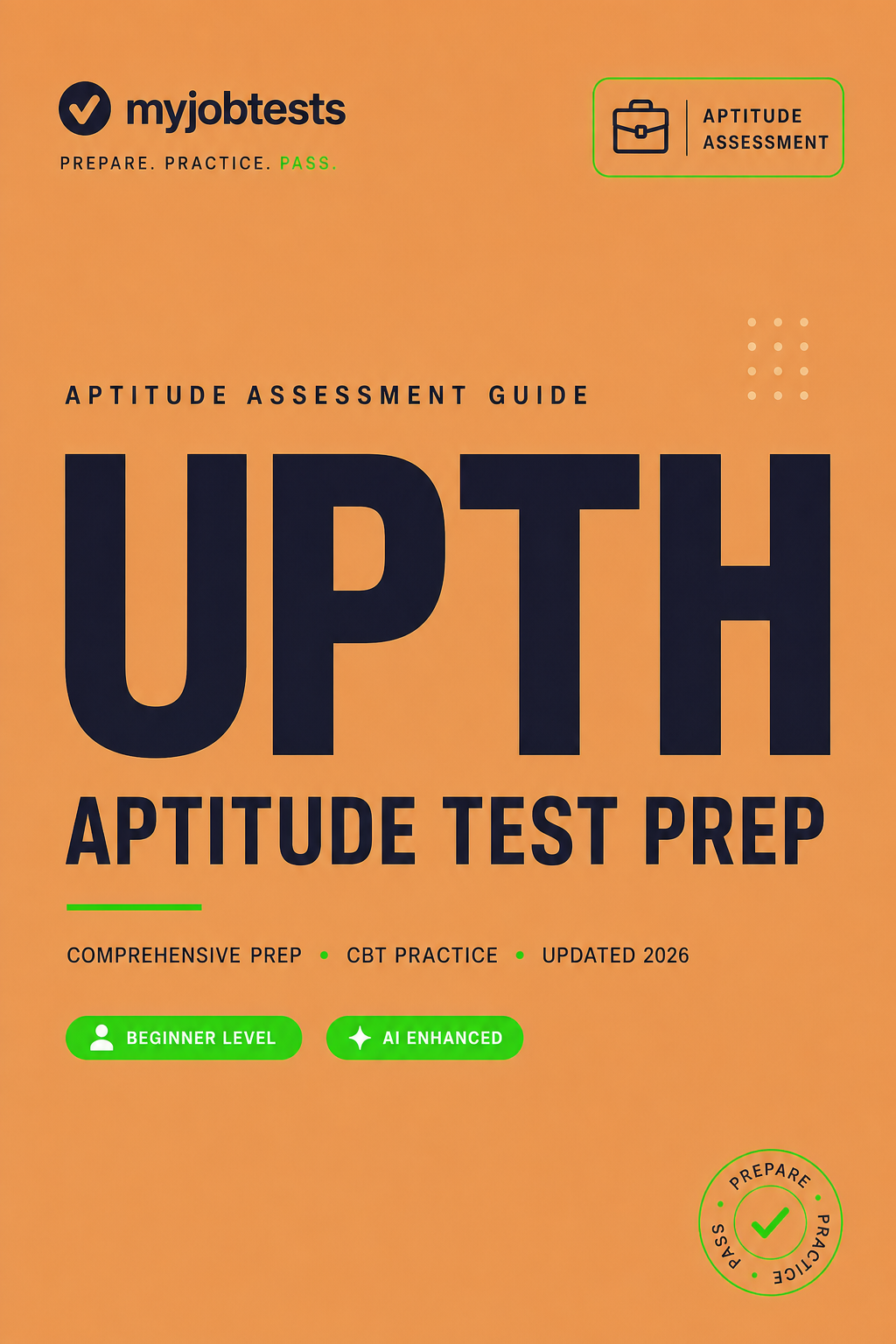 UPTH Internship Aptitude Test Prep Pack UPTH assessment preparation cover