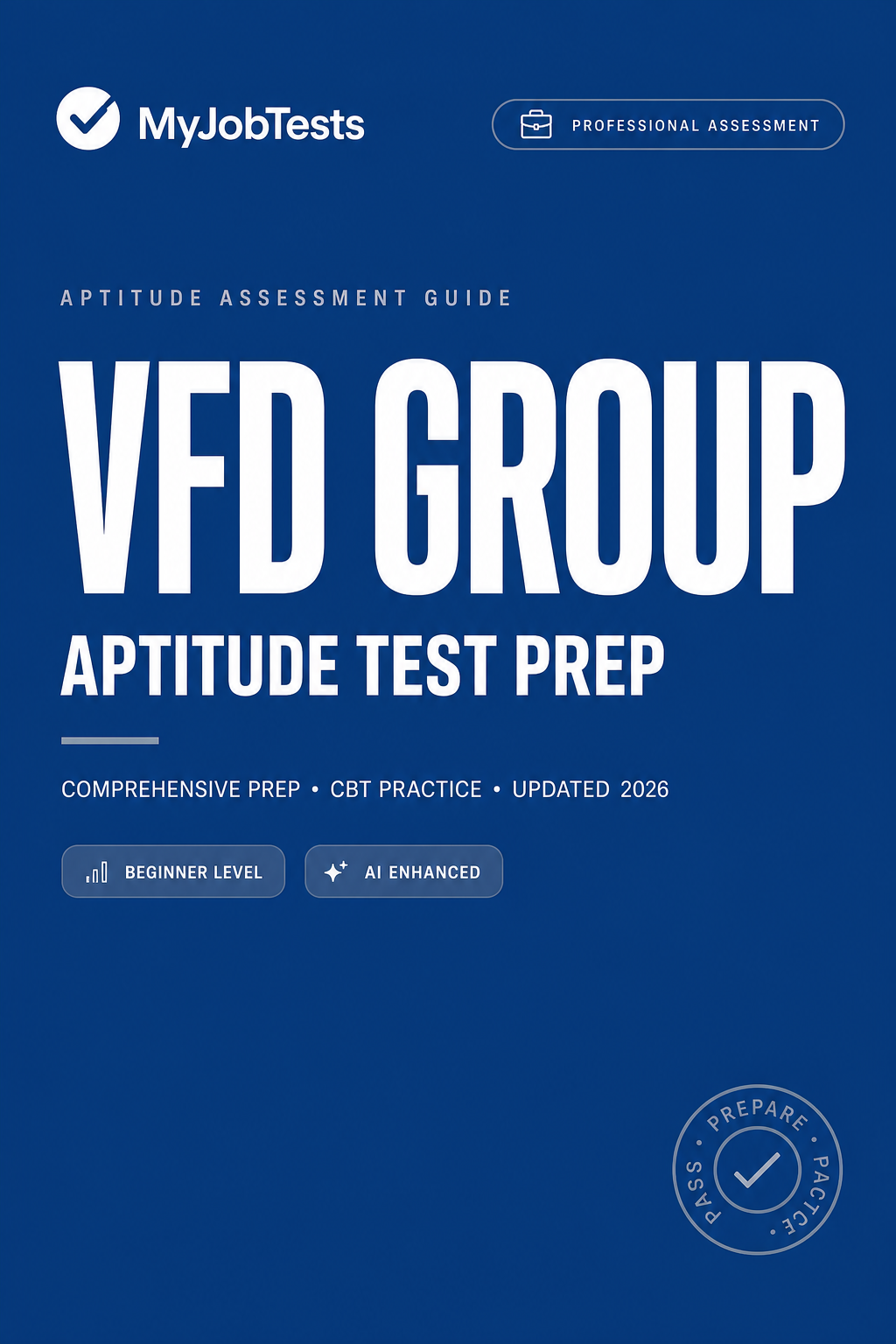 VFD-Group Aptitude Test Prep Pack Vfd Group assessment preparation cover