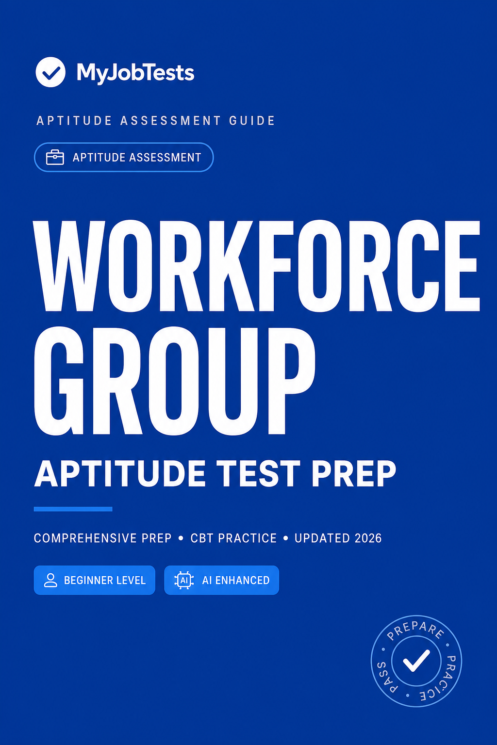 Workforce Aptitude Test Prep Pack Workforce Group assessment preparation cover